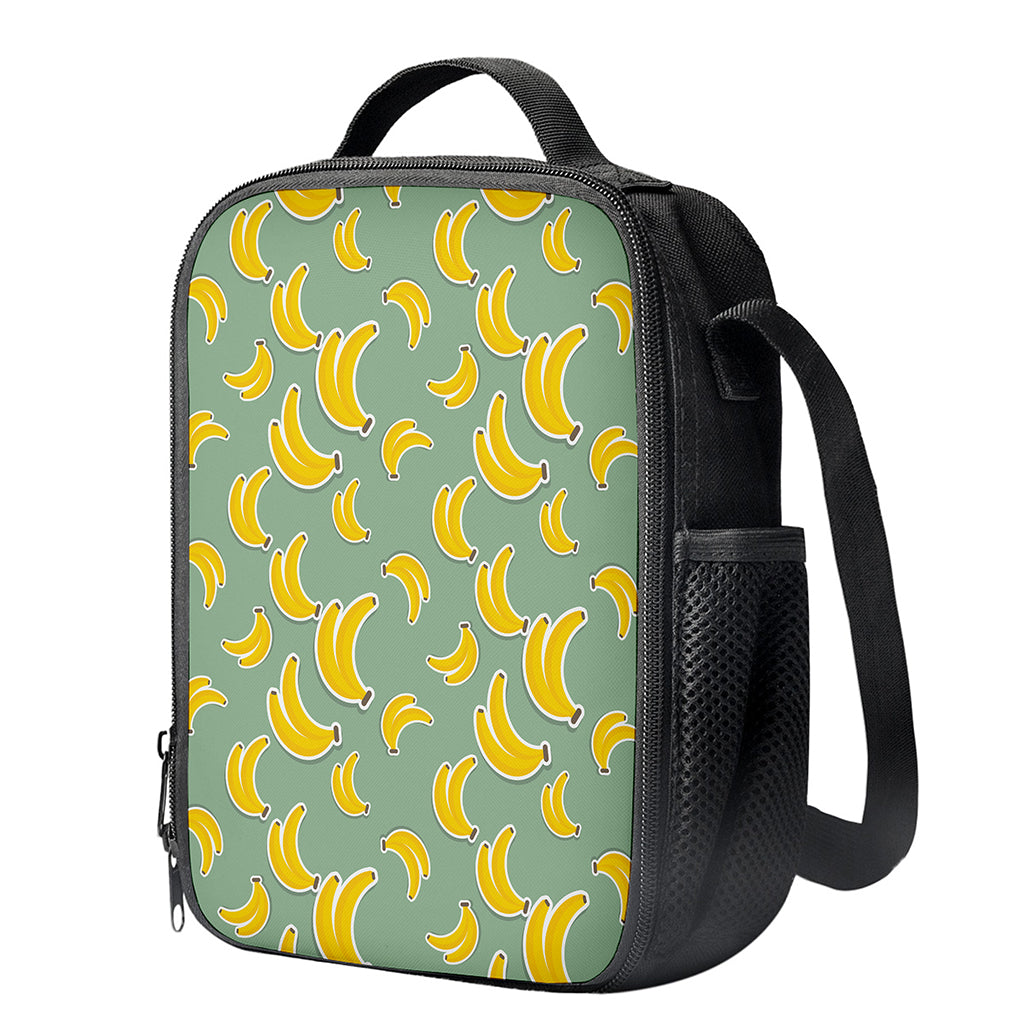 Cute Banana Pattern Print Crossbody Lunch Bag