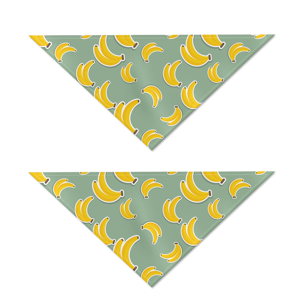Cute Banana Pattern Print Dog Bandana
