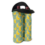 Cute Banana Pattern Print Double Neoprene Wine Tote