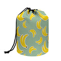 Cute Banana Pattern Print Drawstring Makeup Bag