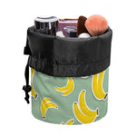 Cute Banana Pattern Print Drawstring Makeup Bag