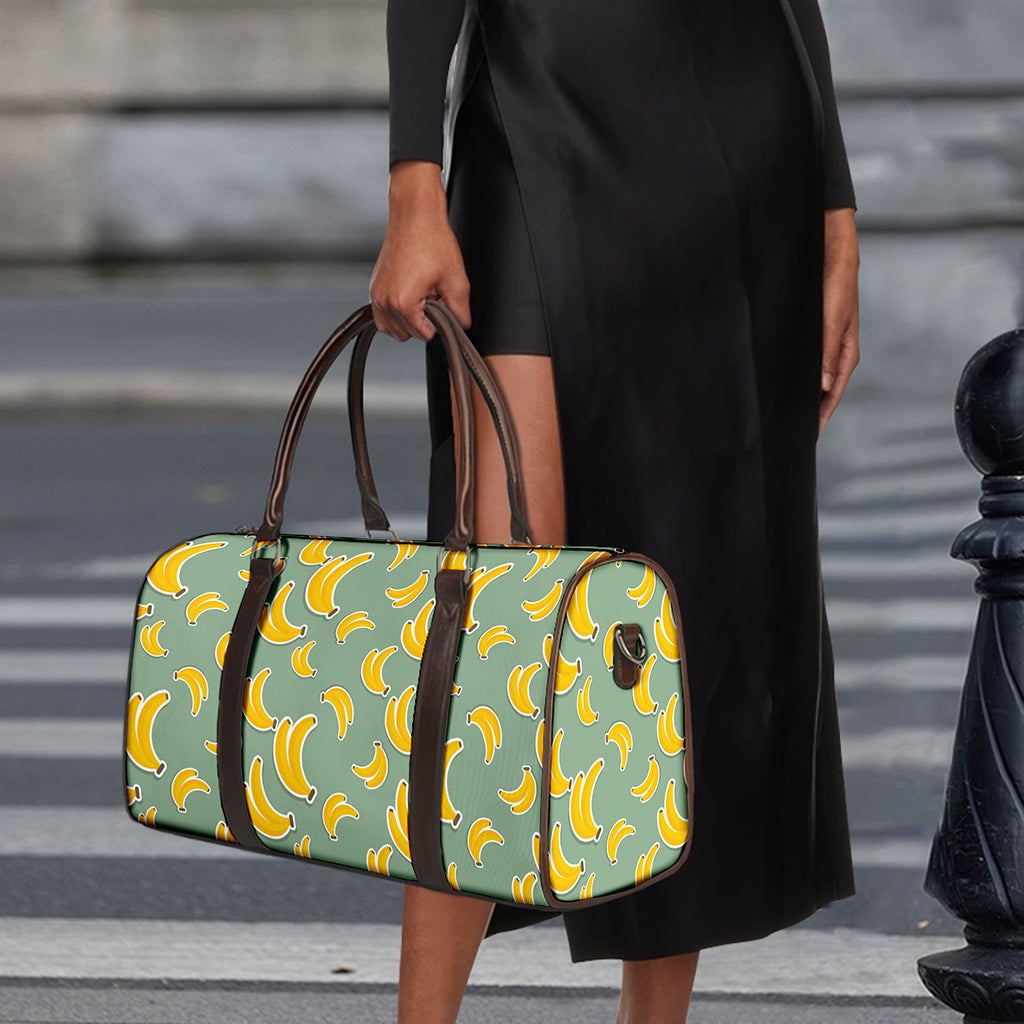 Cute Banana Pattern Print Duffle Bag