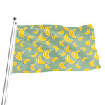 Cute Banana Pattern Print Flag