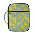 Cute Banana Pattern Print Front Pocket Bible Bag