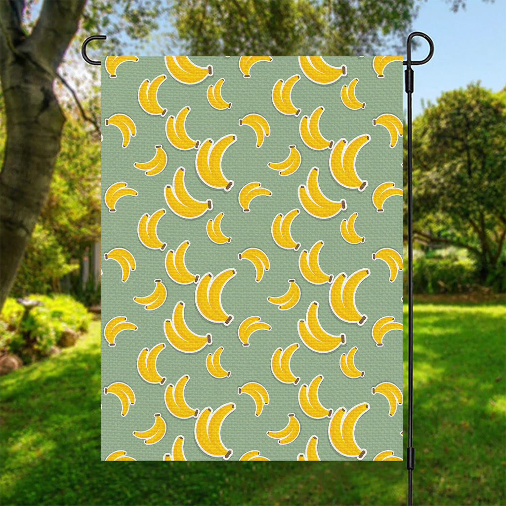 Cute Banana Pattern Print Garden Flag