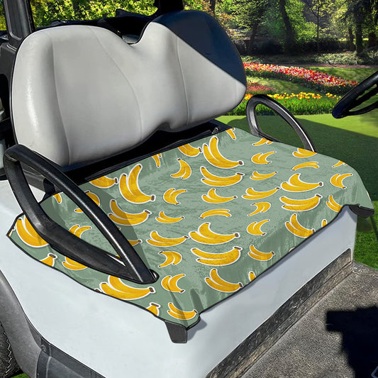 Cute Banana Pattern Print Golf Cart Seat Cover
