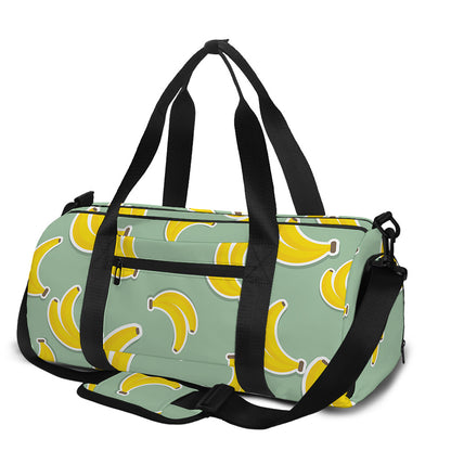 Cute Banana Pattern Print Gym Bag
