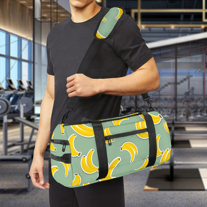 Cute Banana Pattern Print Gym Bag