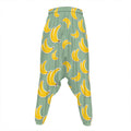Cute Banana Pattern Print Hammer Pants