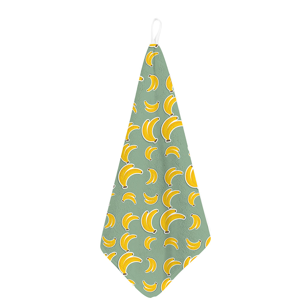 Cute Banana Pattern Print Hand Towel