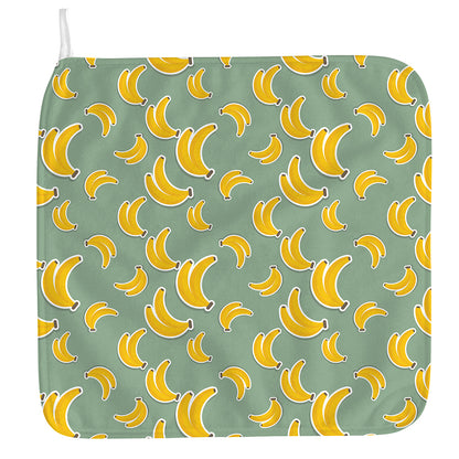 Cute Banana Pattern Print Hand Towel