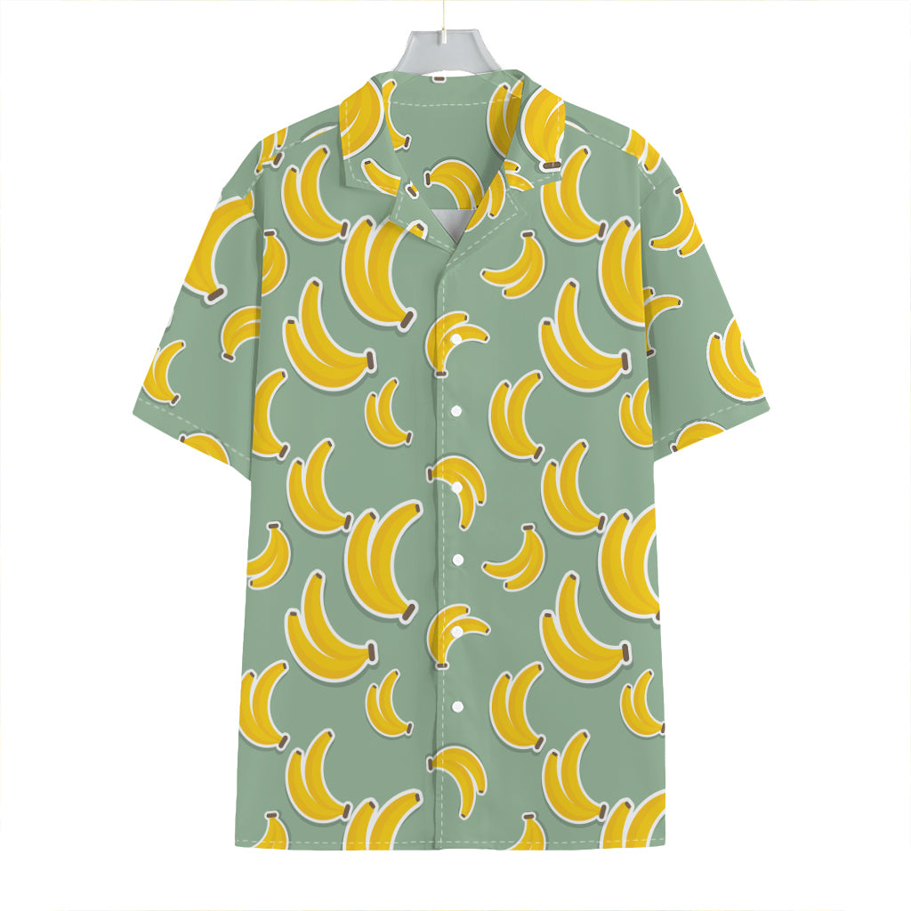 Cute Banana Pattern Print Hawaiian Shirt
