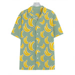 Cute Banana Pattern Print Hawaiian Shirt