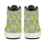 Cute Banana Pattern Print High Top Leather Sneakers