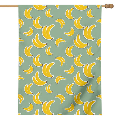 Cute Banana Pattern Print House Flag