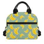 Cute Banana Pattern Print Insulated Lunch Bag