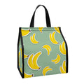 Cute Banana Pattern Print Insulated Lunch Tote