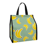 Cute Banana Pattern Print Insulated Lunch Tote