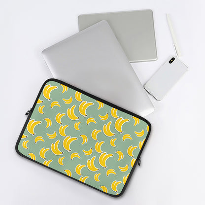 Cute Banana Pattern Print Laptop Sleeve
