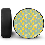 Cute Banana Pattern Print Leather Spare Tire Cover
