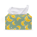 Cute Banana Pattern Print Leather Tissue Box Cover