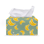Cute Banana Pattern Print Leather Tissue Box Cover