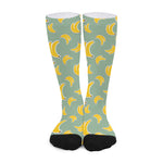 Cute Banana Pattern Print Long Socks