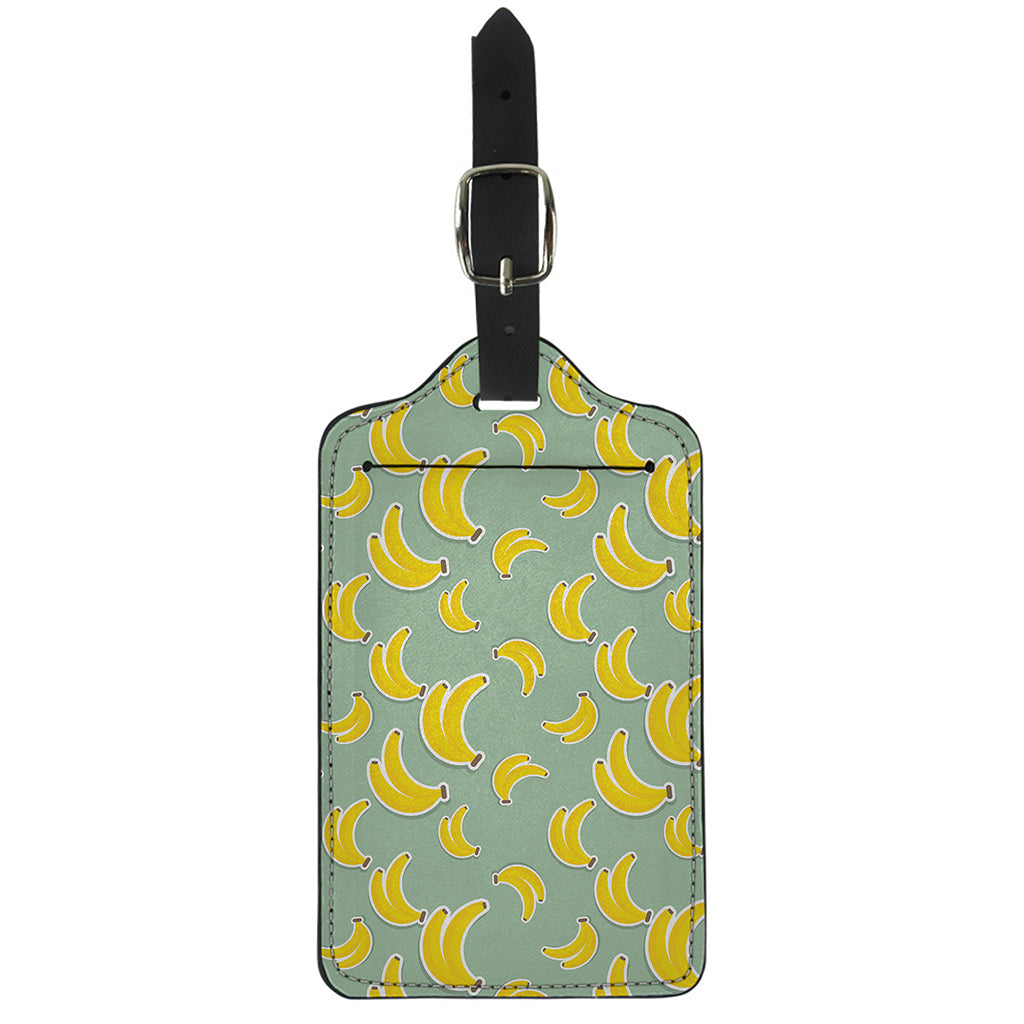 Cute Banana Pattern Print Luggage Tag