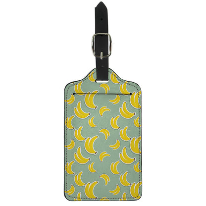 Cute Banana Pattern Print Luggage Tag