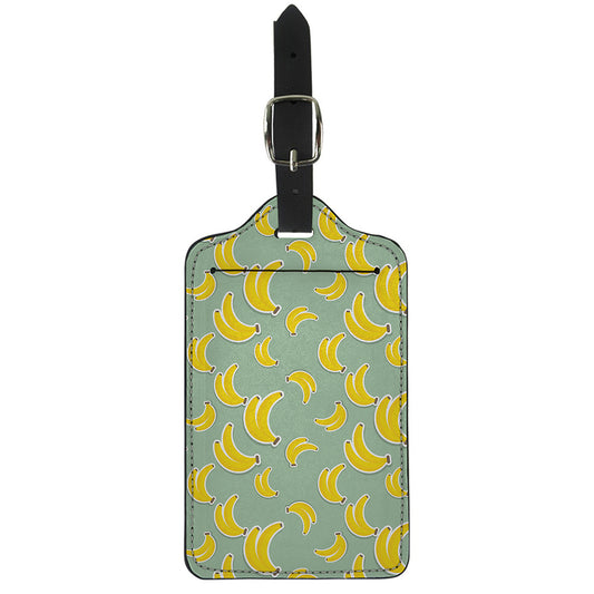 Cute Banana Pattern Print Luggage Tag