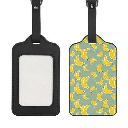 Cute Banana Pattern Print Luggage Tag