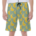 Cute Banana Pattern Print Men's Beach Shorts