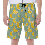 Cute Banana Pattern Print Men's Beach Shorts