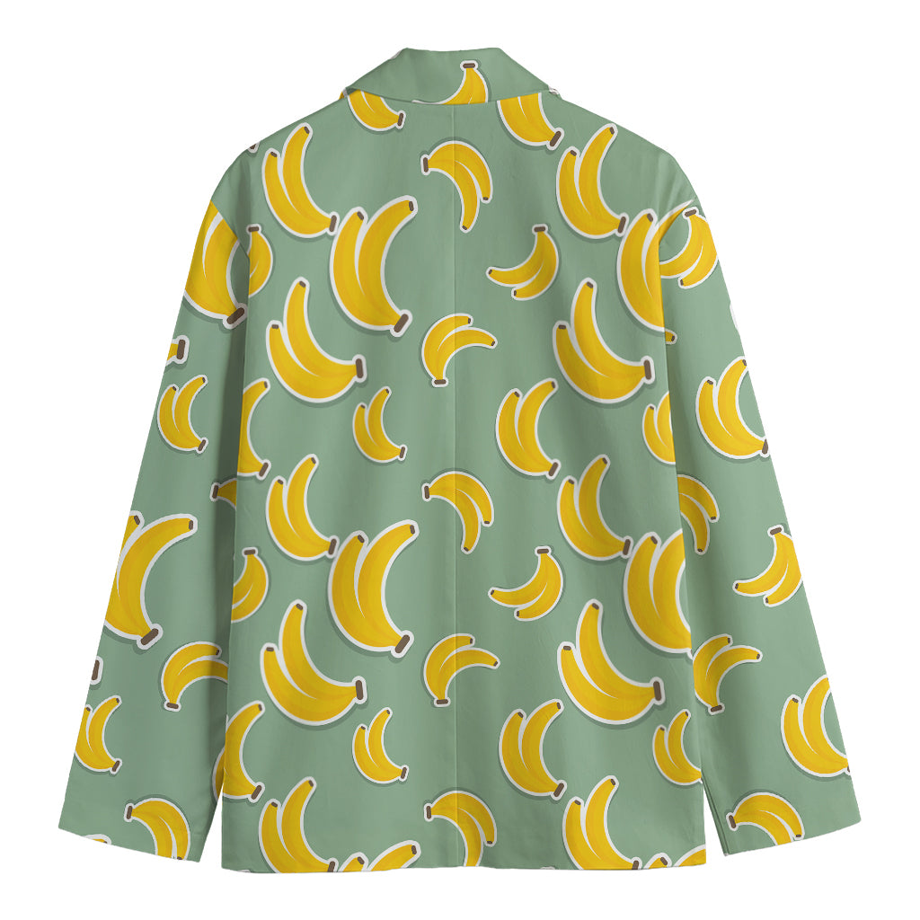 Cute Banana Pattern Print Men's Blazer