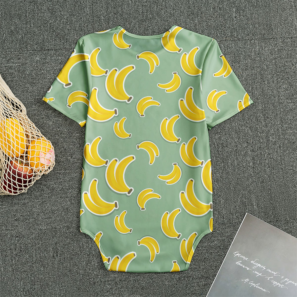 Cute Banana Pattern Print Men's Bodysuit