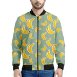 Cute Banana Pattern Print Men's Bomber Jacket
