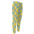 Cute Banana Pattern Print Men's Compression Pants