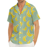 Cute Banana Pattern Print Men's Deep V-Neck Shirt