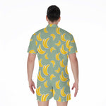 Cute Banana Pattern Print Men's Rompers