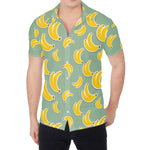 Cute Banana Pattern Print Men's Shirt