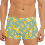Cute Banana Pattern Print Men's Short Boxer Briefs