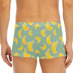Cute Banana Pattern Print Men's Short Boxer Briefs