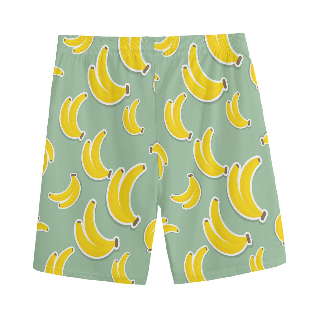 Cute Banana Pattern Print Men's Sports Shorts