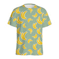 Cute Banana Pattern Print Men's Athletic T-Shirt