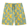 Cute Banana Pattern Print Men's Swim Trunks