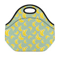 Cute Banana Pattern Print Neoprene Lunch Bag