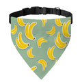 Cute Banana Pattern Print Over The Collar Dog Bandana