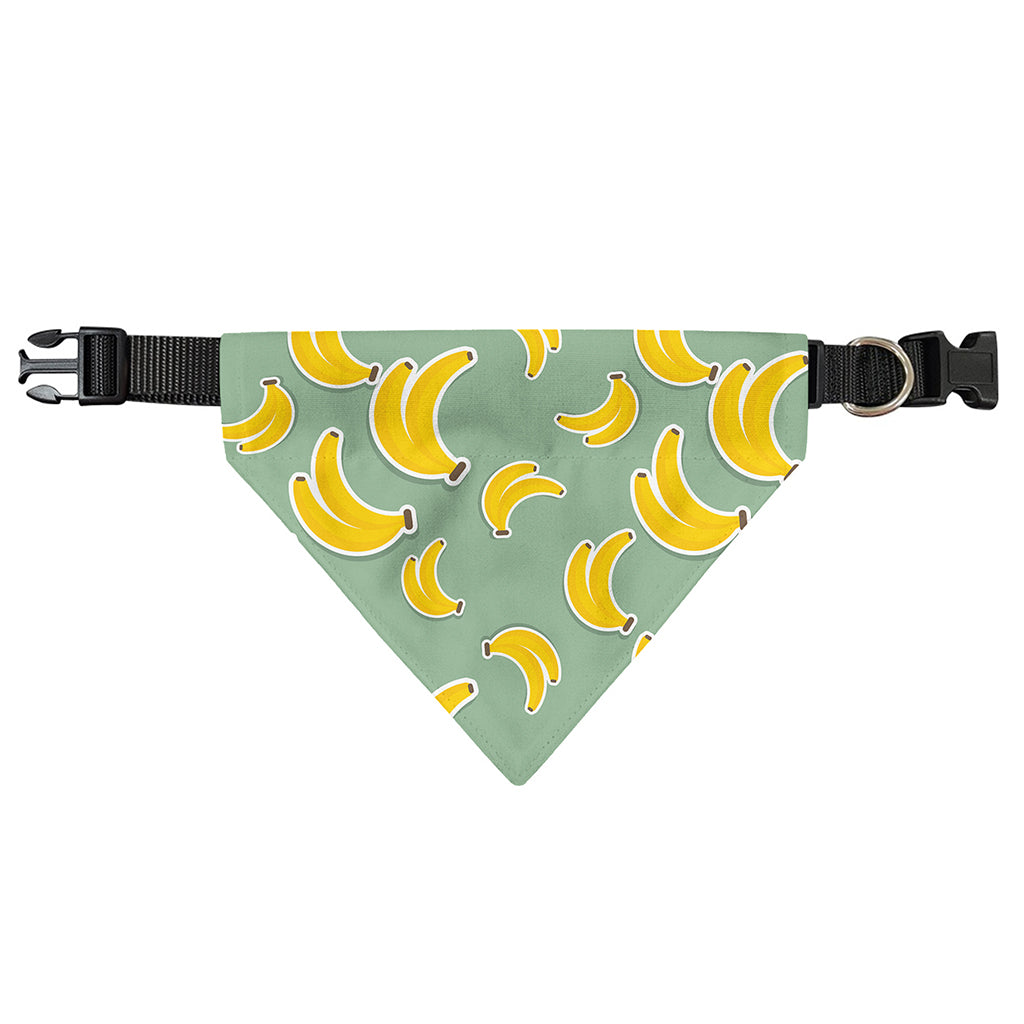 Cute Banana Pattern Print Over The Collar Dog Bandana
