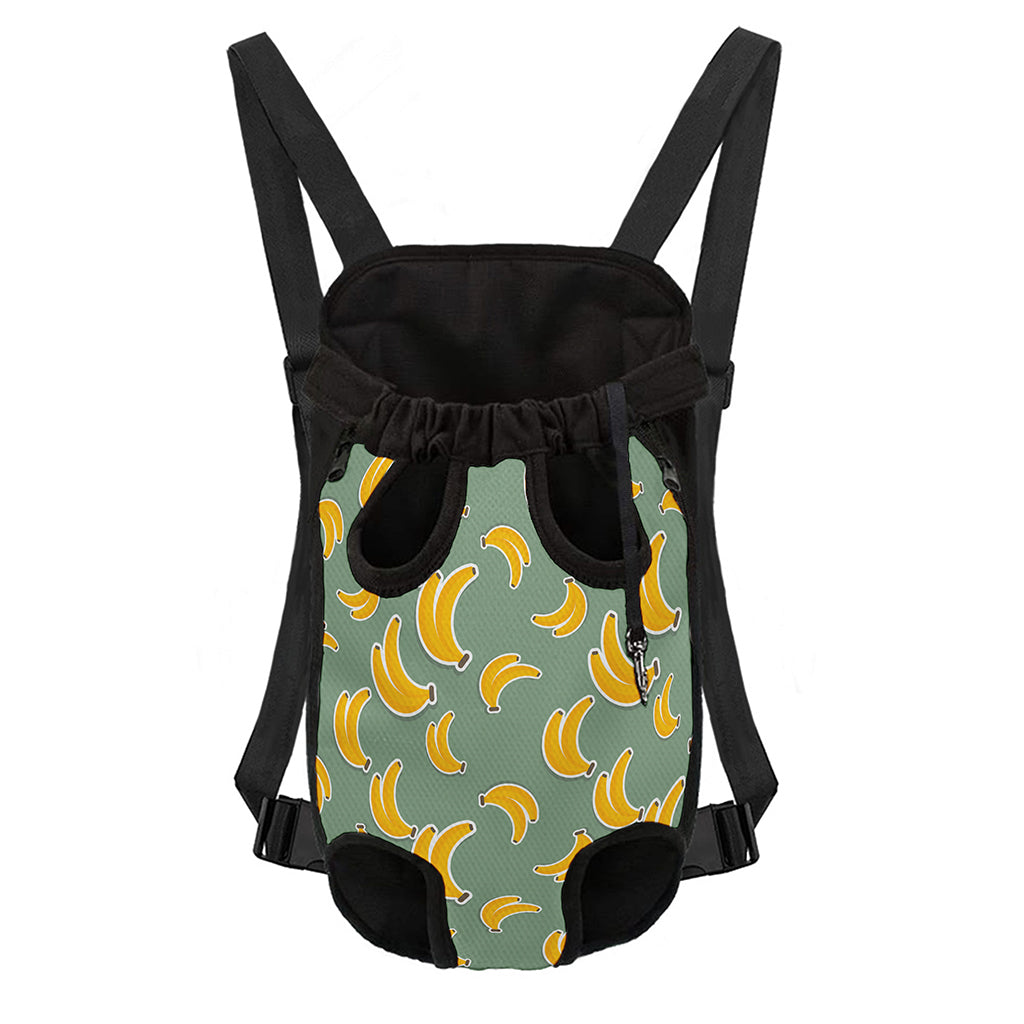 Cute Banana Pattern Print Pet Carrier Backpack
