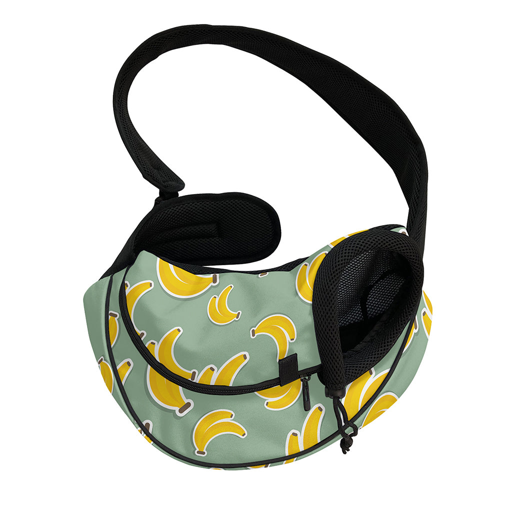 Cute Banana Pattern Print Pet Sling Carrier